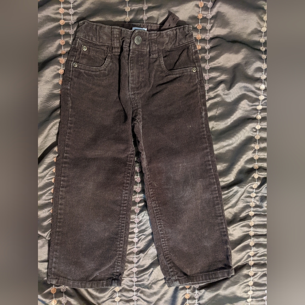 Boys Chocolate Brown Old Navy Corduroy Pants Size 3T